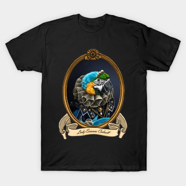 Renaissance Bird - Lady Evianna Cadwell T-Shirt by JMSArt